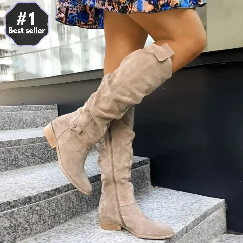 Megan – Bottines Rétro en Cuir Édition Limitée