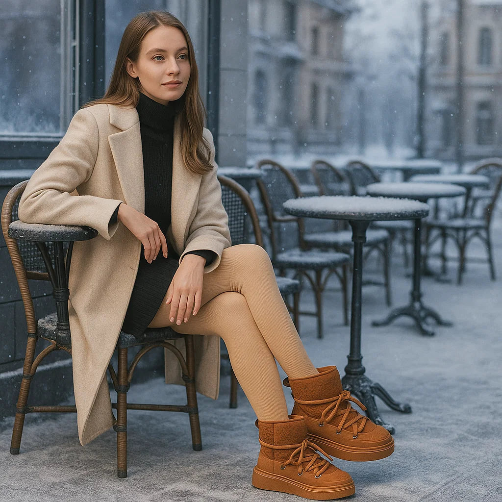 Bottes d’hiver à lacets – confort & sécurité