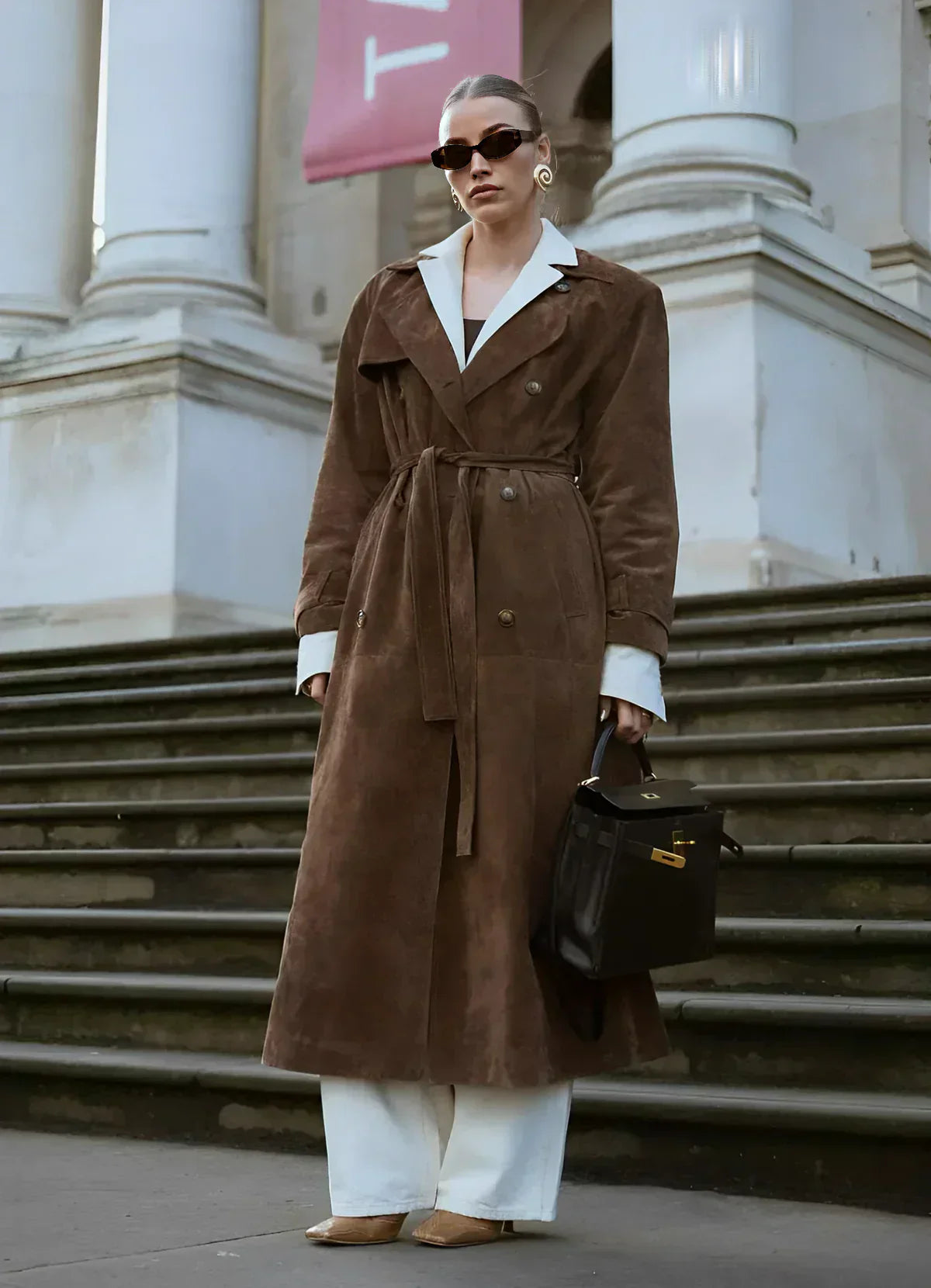Bianca - Trench-coat en daim - Élégant et durable