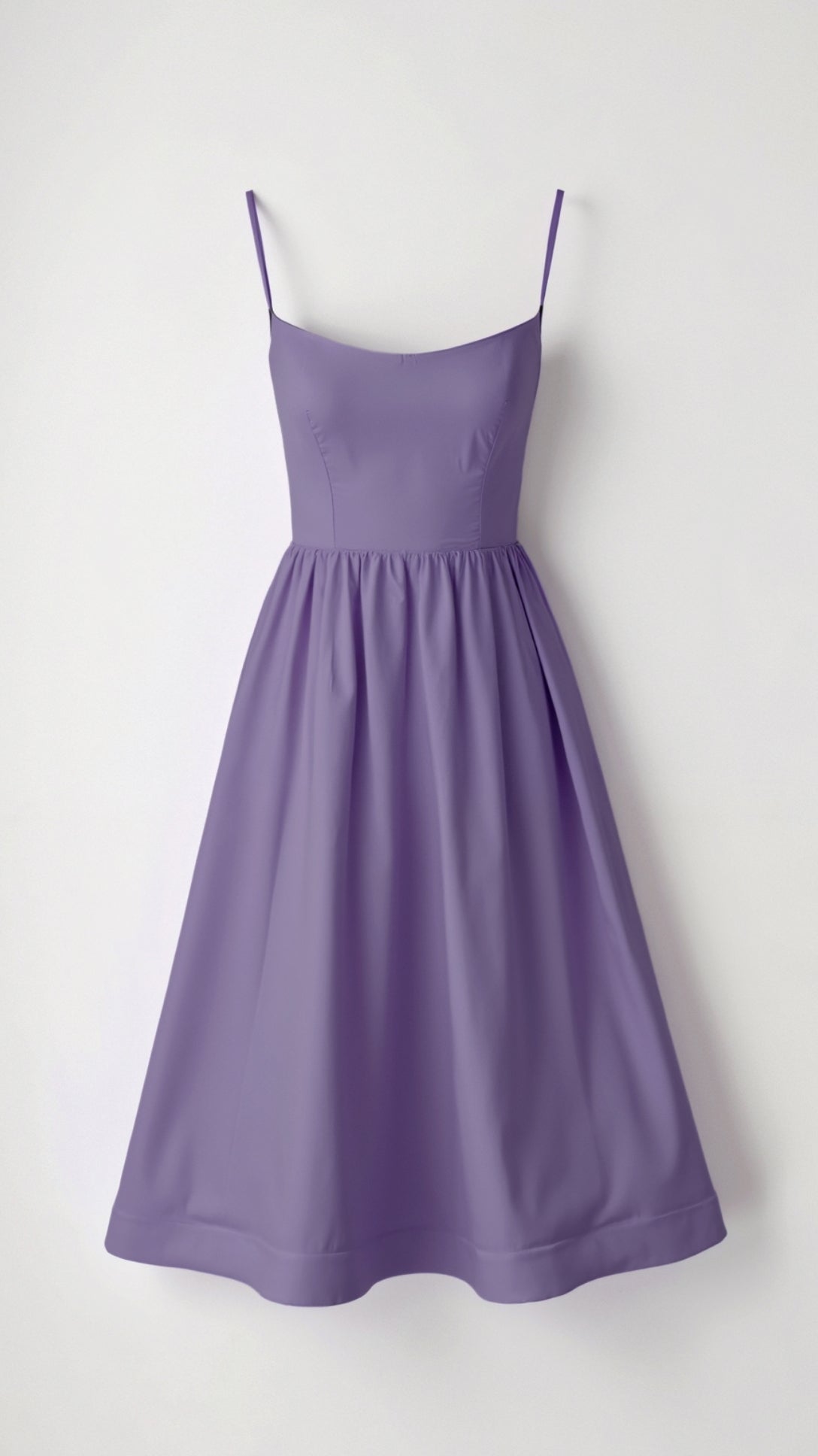 Robe de soirée à bretelles - Robe midi élégante - Femme chic