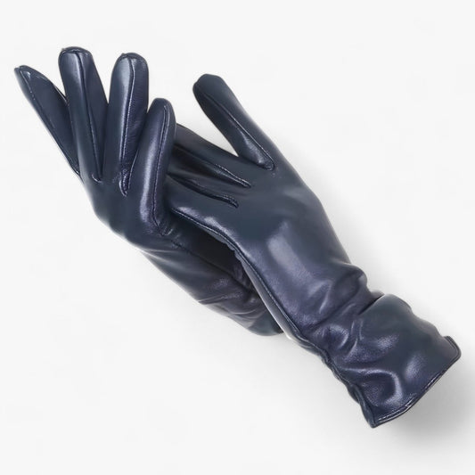 Gants femme cuir agneau hiver chauds coupe ajustée