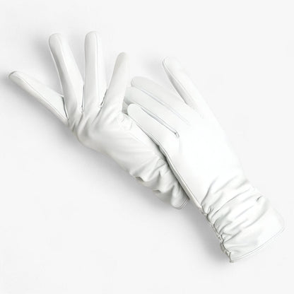 Gants femme cuir agneau hiver chauds coupe ajustée