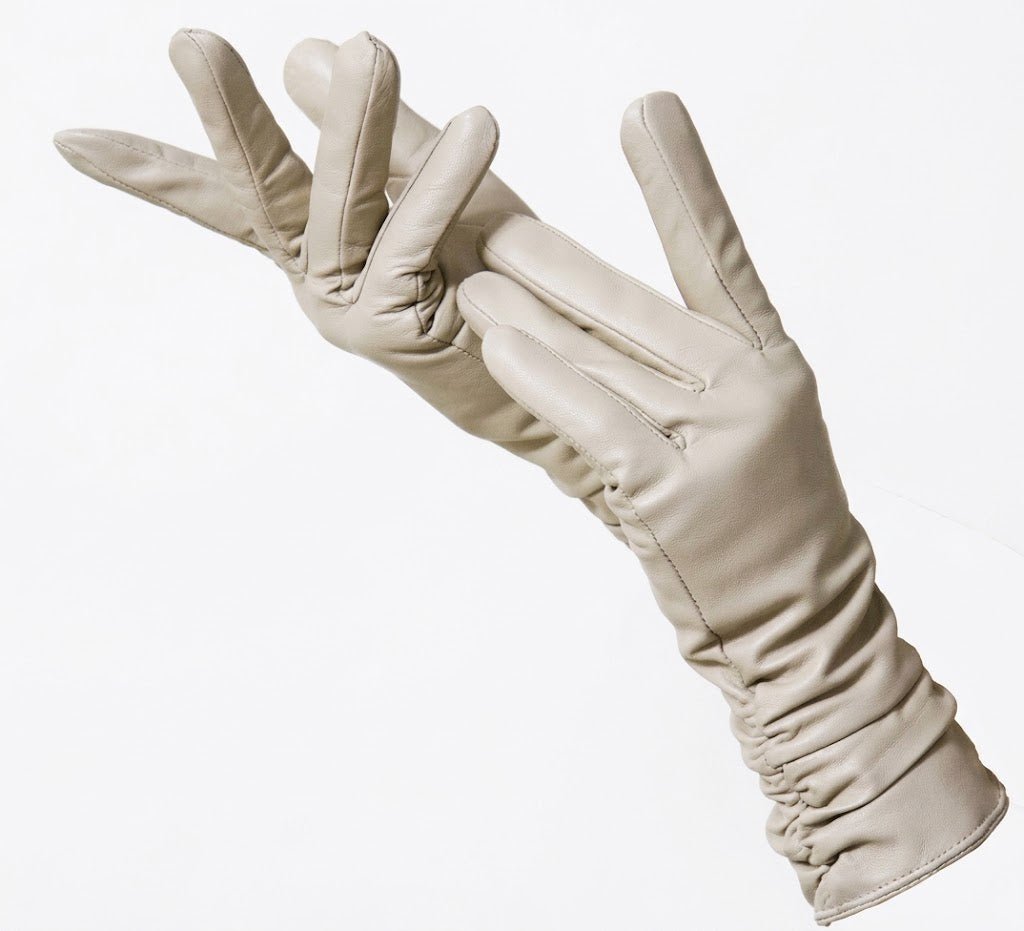 Gants femme cuir agneau hiver chauds coupe ajustée