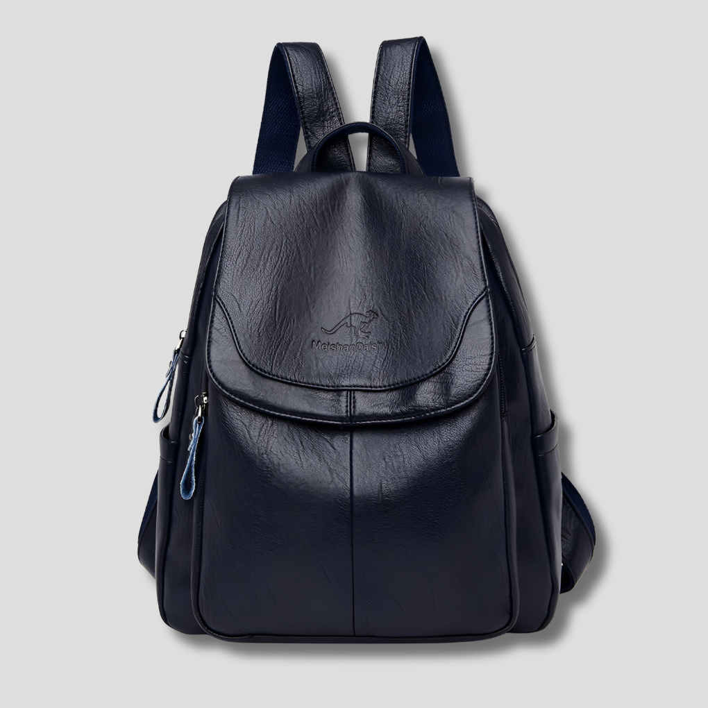 Sac à dos anti-vol femme | Cuir gaufré, 10 couleurs
