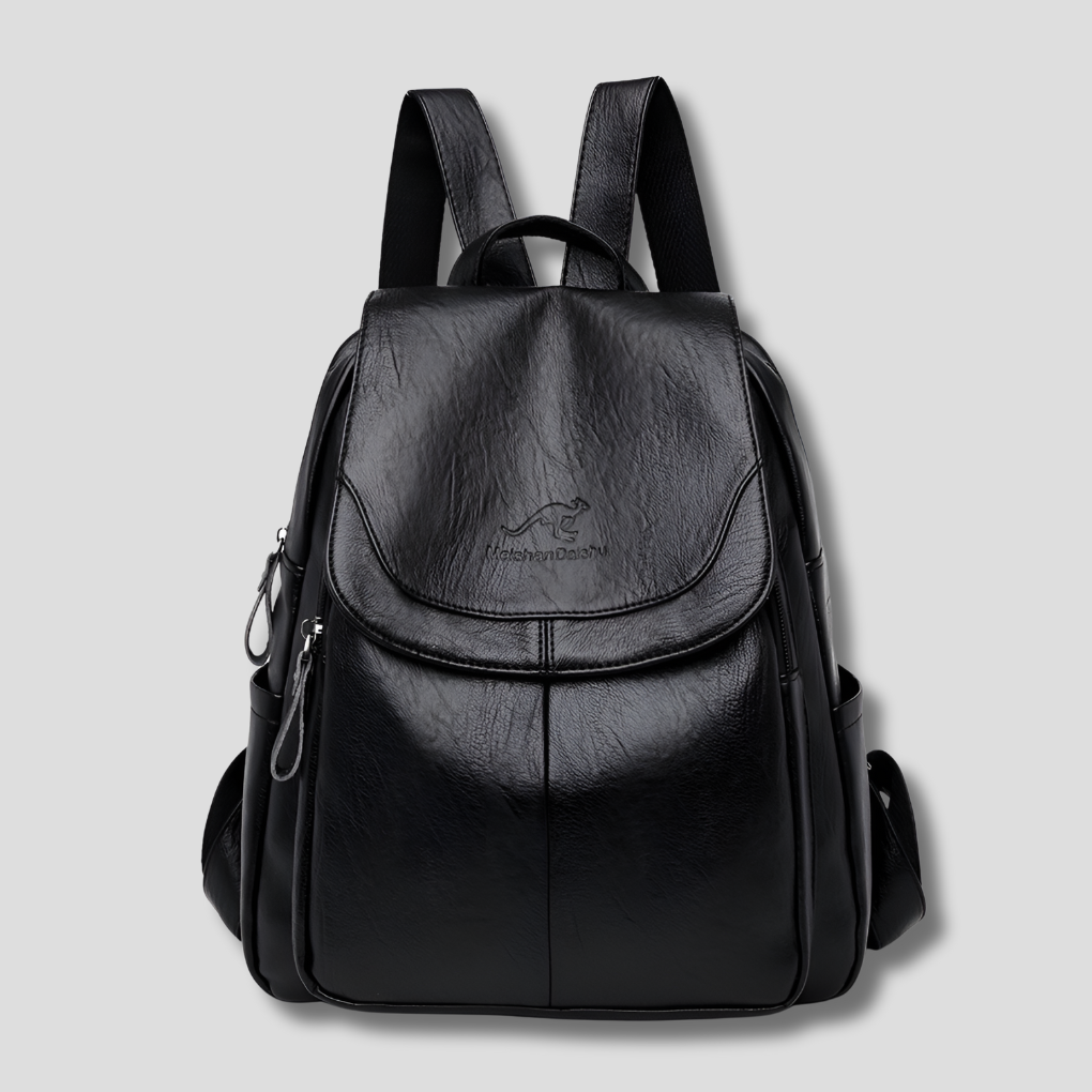 Sac à dos anti-vol femme | Cuir gaufré, 10 couleurs