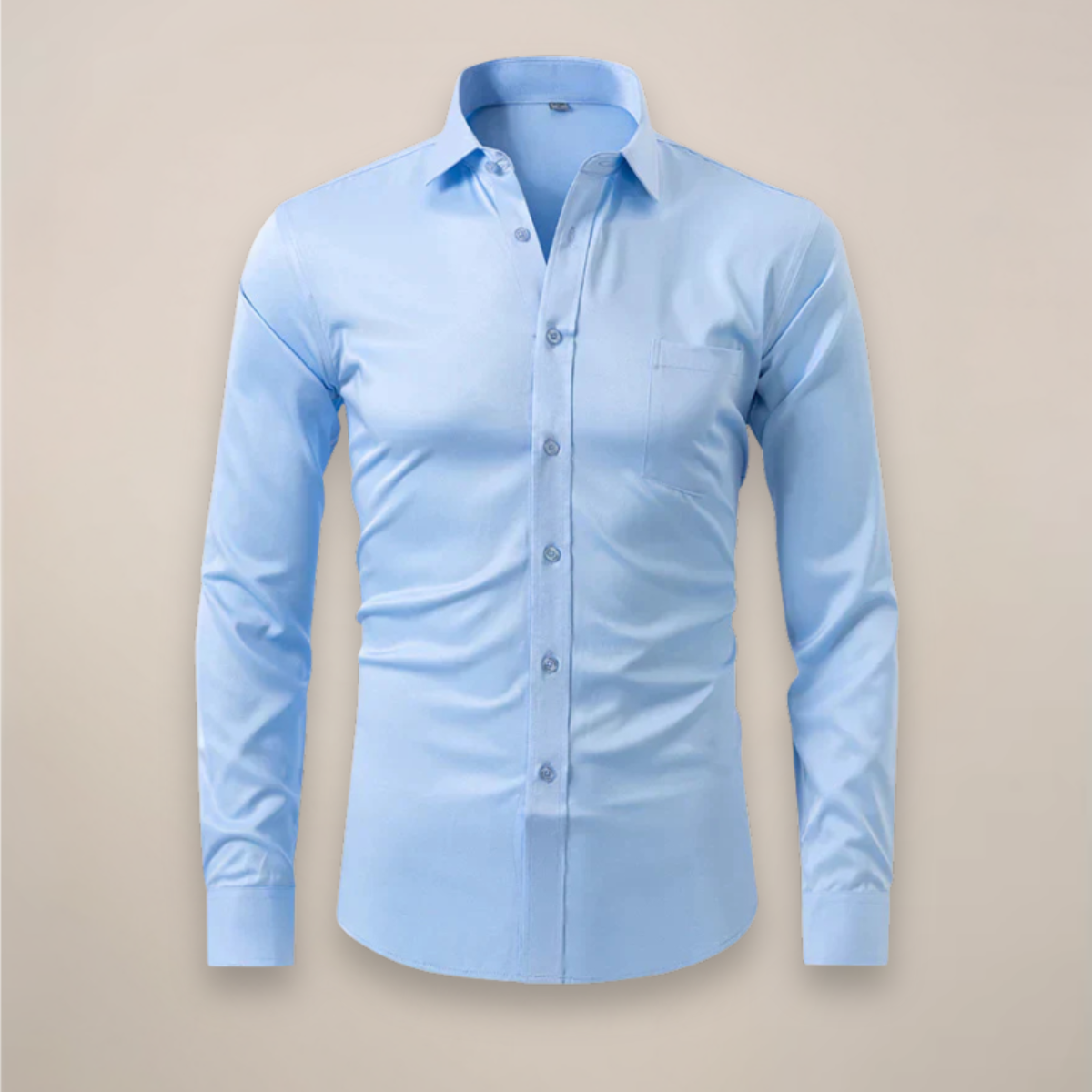 Chemise homme manches longues | Coupe structurée, sans froissement