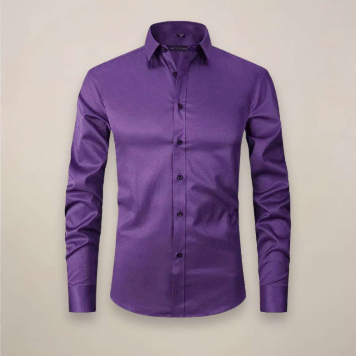 Chemise homme manches longues | Coupe structurée, sans froissement