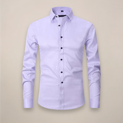 Chemise homme manches longues | Coupe structurée, sans froissement