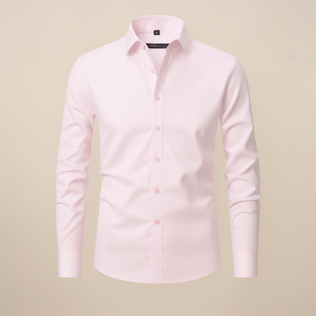 Chemise homme manches longues | Coupe structurée, sans froissement