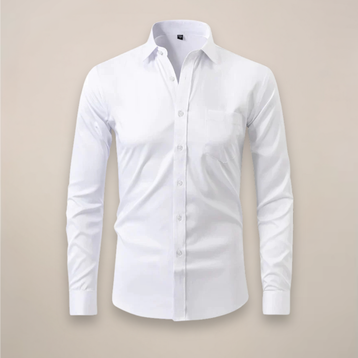 Chemise homme manches longues | Coupe structurée, sans froissement