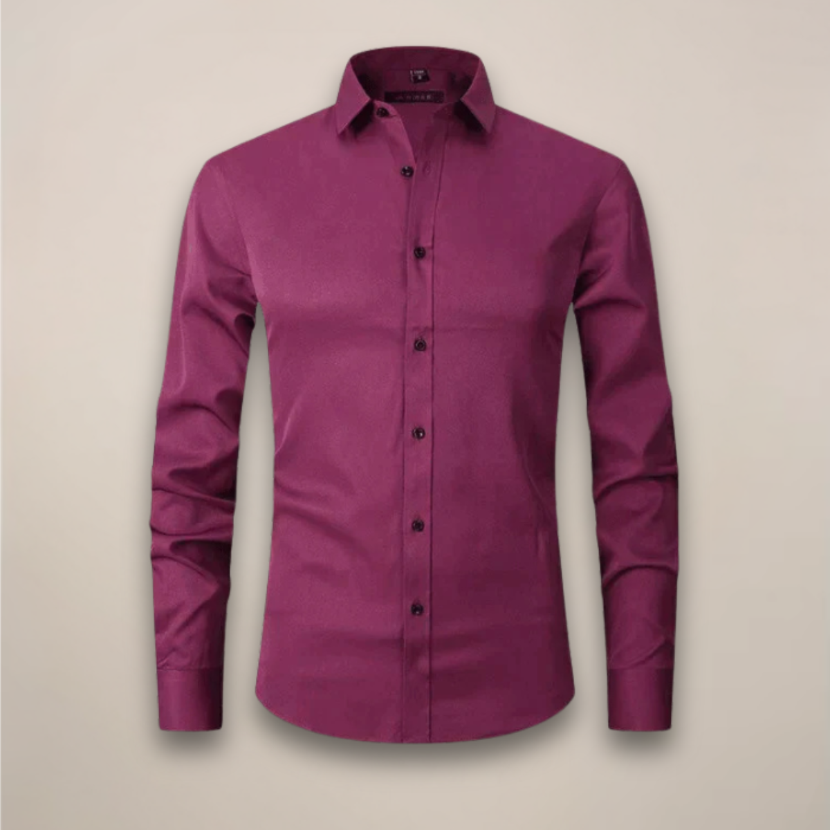 Chemise homme manches longues | Coupe structurée, sans froissement