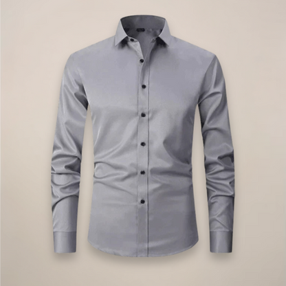 Chemise homme manches longues | Coupe structurée, sans froissement