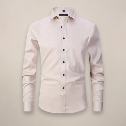 Chemise homme manches longues | Coupe structurée, sans froissement