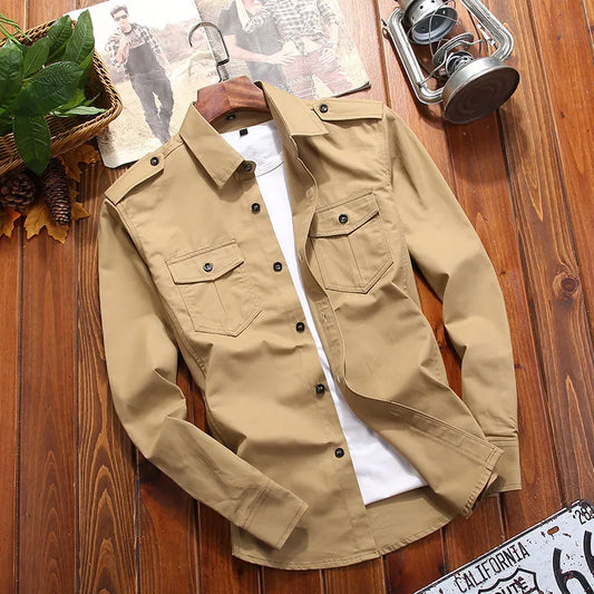 Jolie | Chemise tactique tissée inspirée militaire