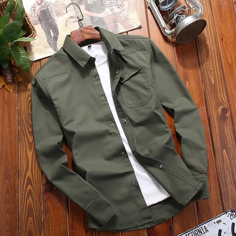 Jolie | Chemise tactique tissée inspirée militaire