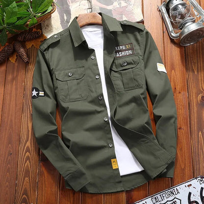 T-Shirts | Chemise tactique, manches longues | Utility, avec poches