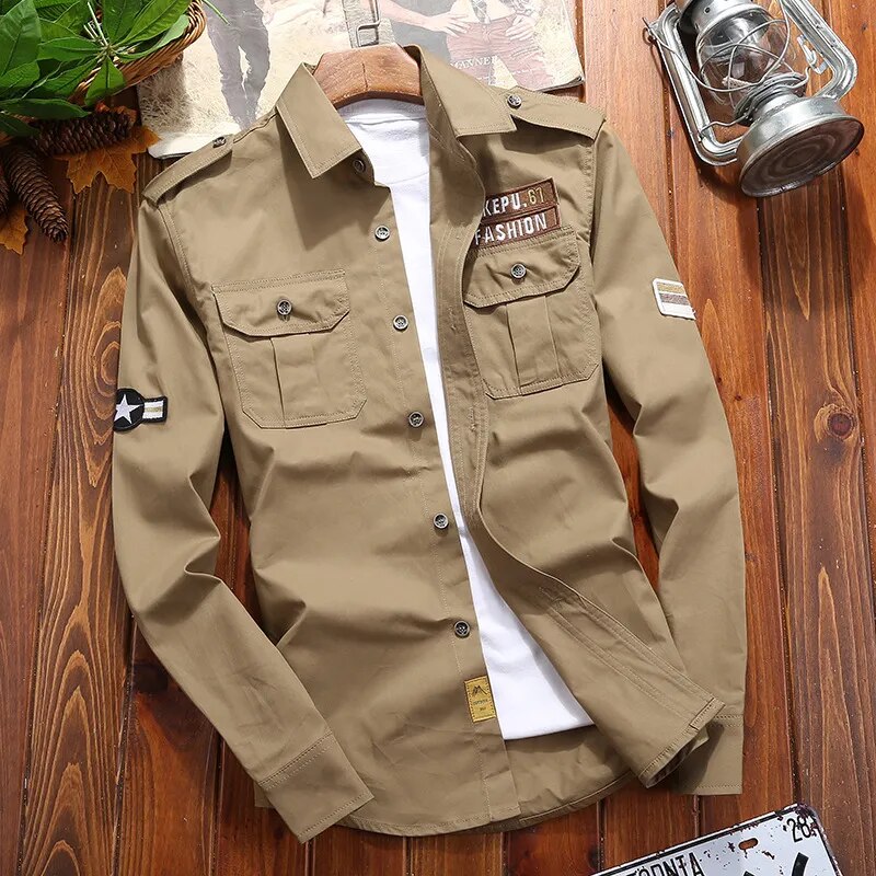 Jolie | Chemise tactique tissée inspirée militaire