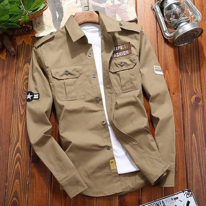 T-Shirts | Chemise tactique, manches longues | Utility, avec poches