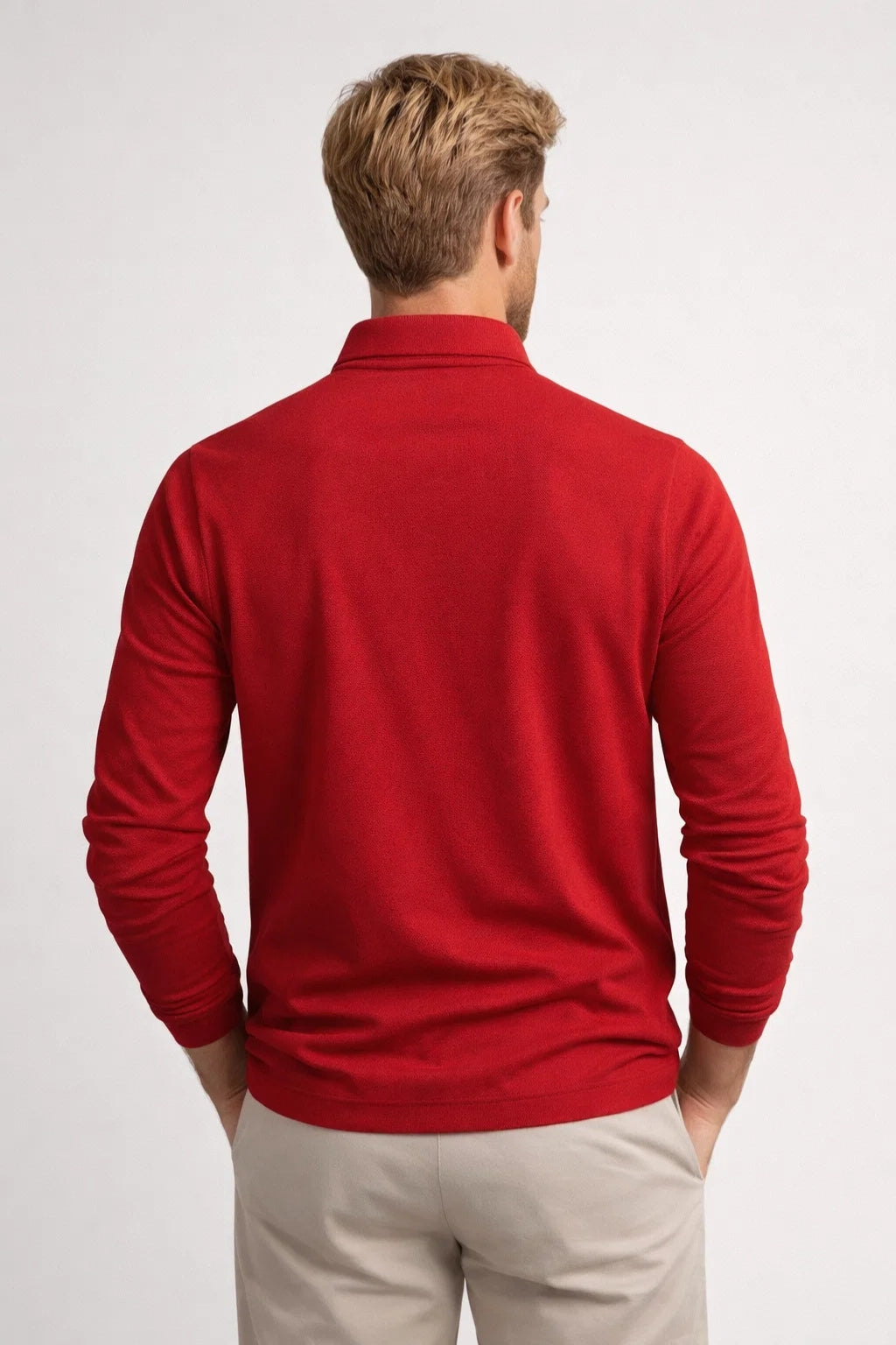 Chemise Polo Homme | Manches Longues, Col Classique | Décontractée