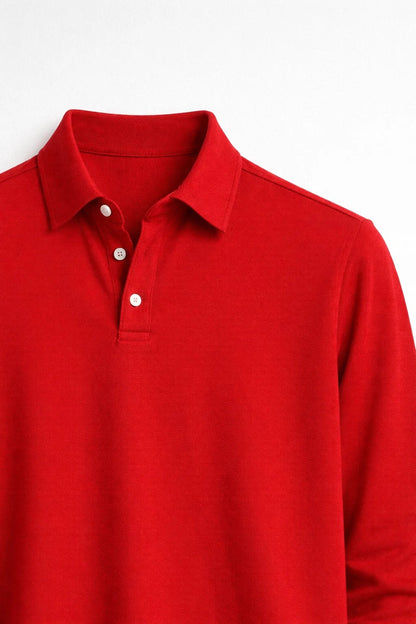 Chemise Polo Homme | Manches Longues, Col Classique | Décontractée