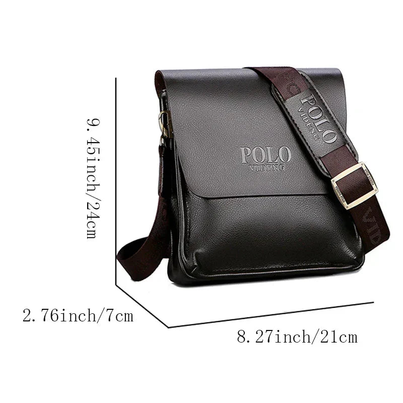 Sac à main homme | Cuir, compartiments sécurisés | Noir, Marron