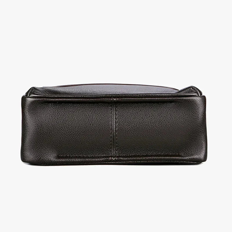 Sac à main homme | Cuir, compartiments sécurisés | Noir, Marron