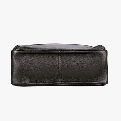 Sac à main homme | Cuir, compartiments sécurisés | Noir, Marron