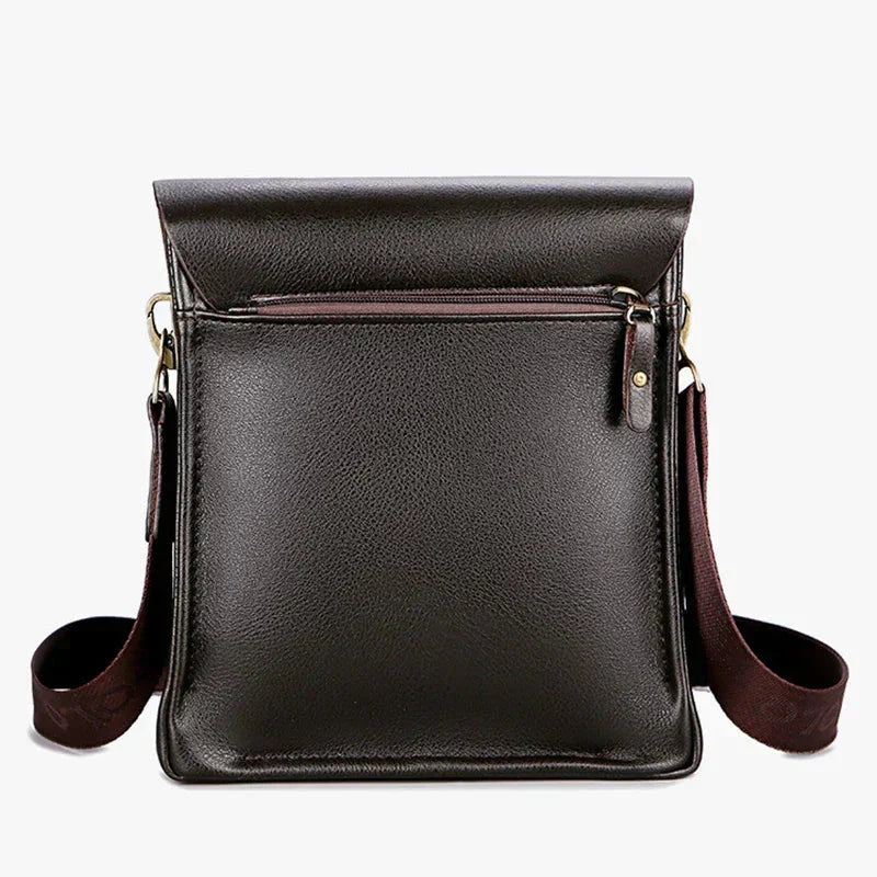 Sac à main homme | Cuir, compartiments sécurisés | Noir, Marron