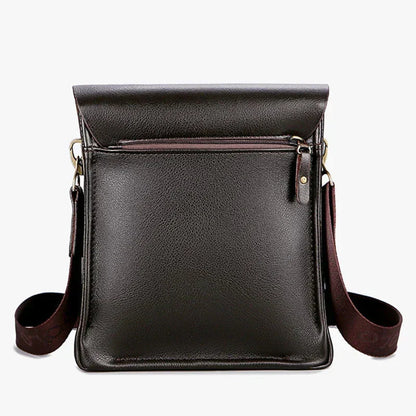Sac à main homme | Cuir, compartiments sécurisés | Noir, Marron