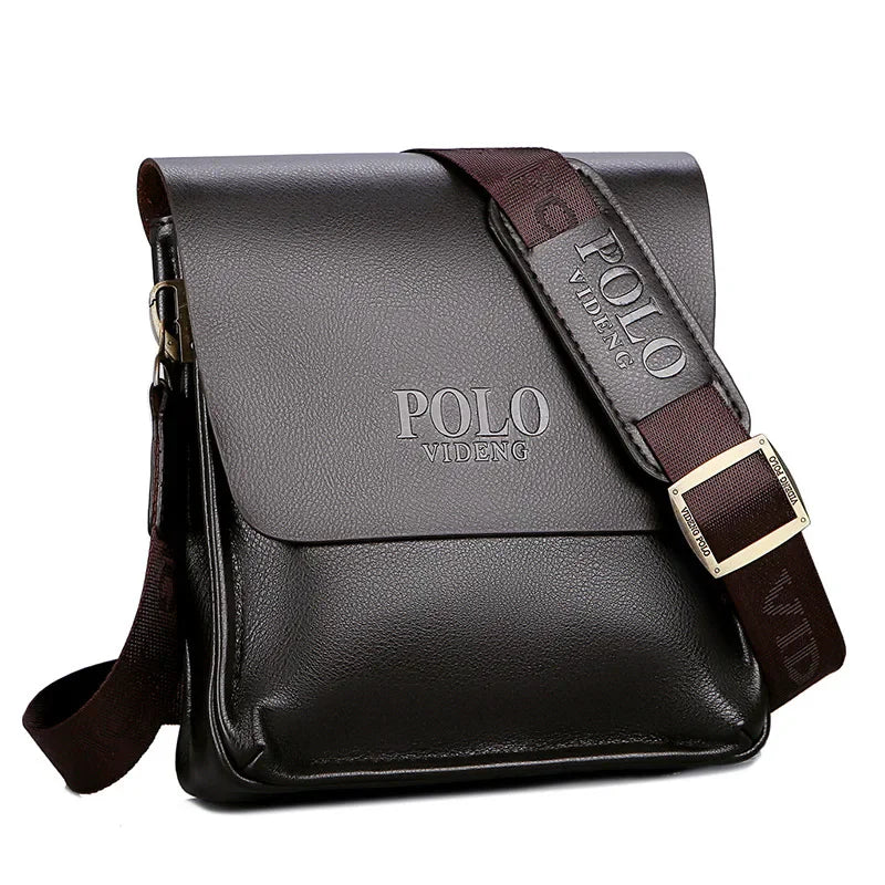 Sac à main homme | Cuir, compartiments sécurisés | Noir, Marron