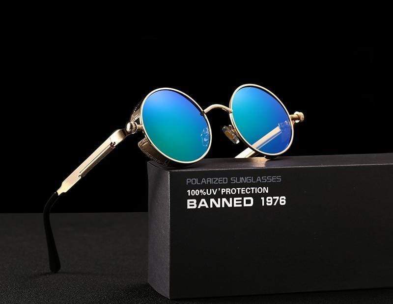 Lunettes de soleil polarisées Steampunk | Verres UV, 9 couleurs