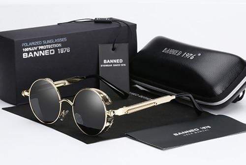 Lunettes de soleil polarisées Steampunk | Verres UV, 9 couleurs