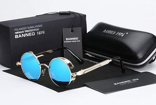 Lunettes de soleil polarisées Steampunk | Verres UV, 9 couleurs
