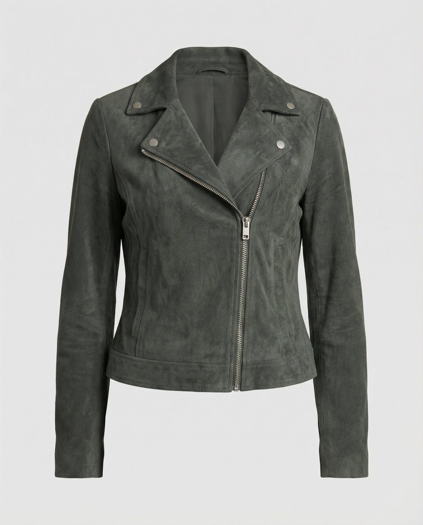 Veste Cuir Femme | Motard Souple, Suédine Marron