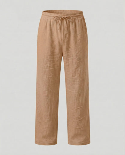 Pantalon lin homme | Coupe ample, mélange lin | 7 coloris