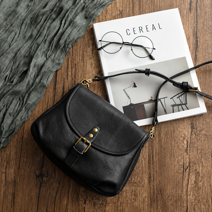 Sac à Main Vintage en Cuir | Bandoulière, Tannage Végétal