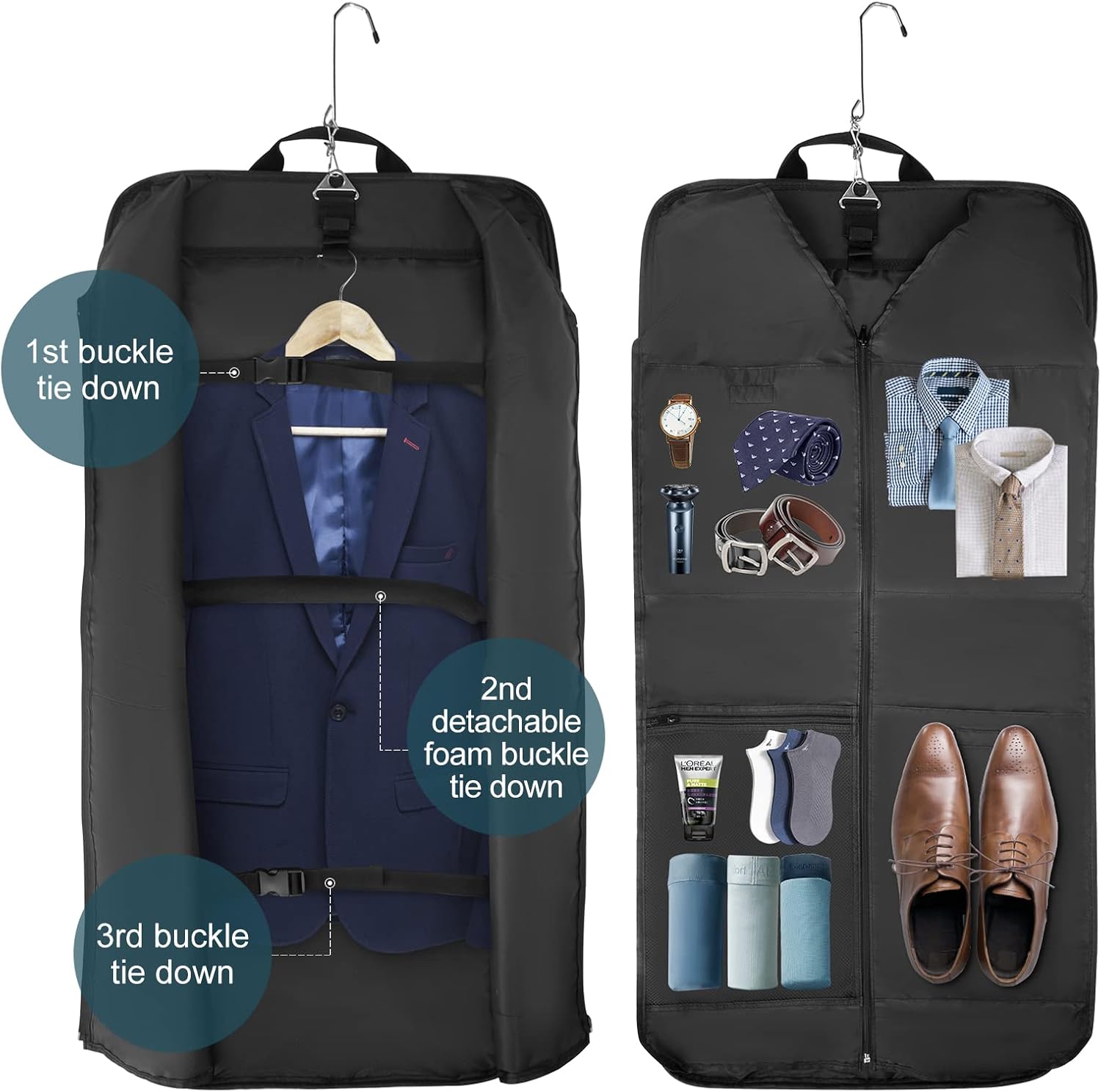 Sac de Rangement Vêtements | Imperméable, 45L, Portable