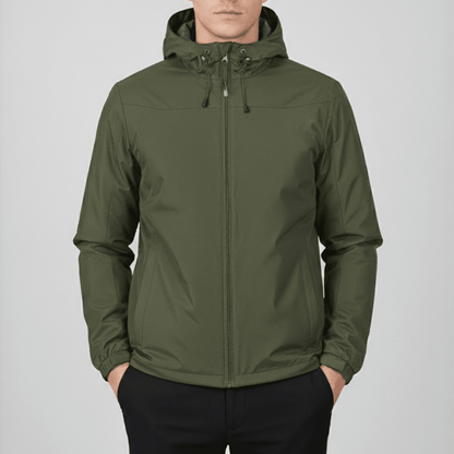 Veste de pluie homme | Imperméable, respirante | Légère avec capuche