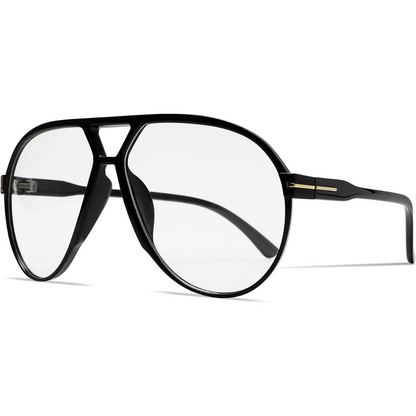 Lunettes de soleil aviateur surdimensionnées | Rétro, verres teintés