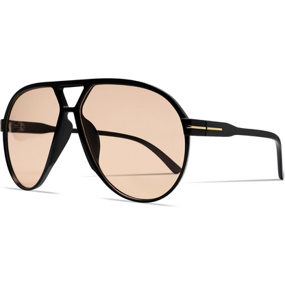 Lunettes de soleil aviateur surdimensionnées | Rétro, verres teintés