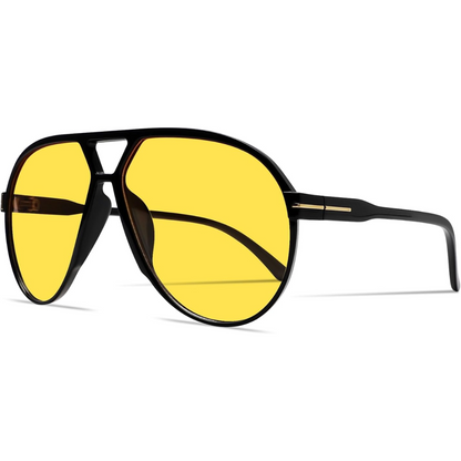 Lunettes de soleil aviateur surdimensionnées | Rétro, verres teintés