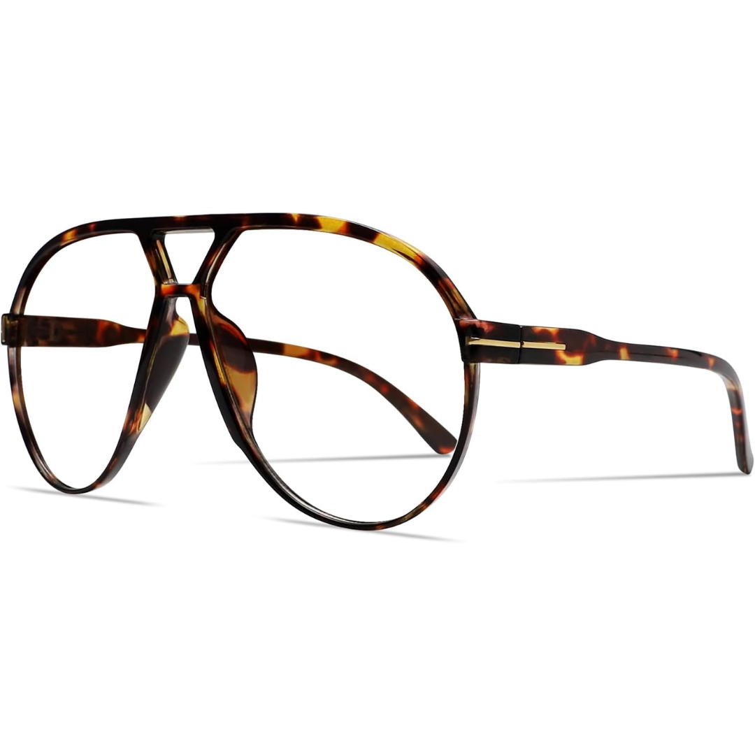 Lunettes de soleil aviateur surdimensionnées | Rétro, verres teintés
