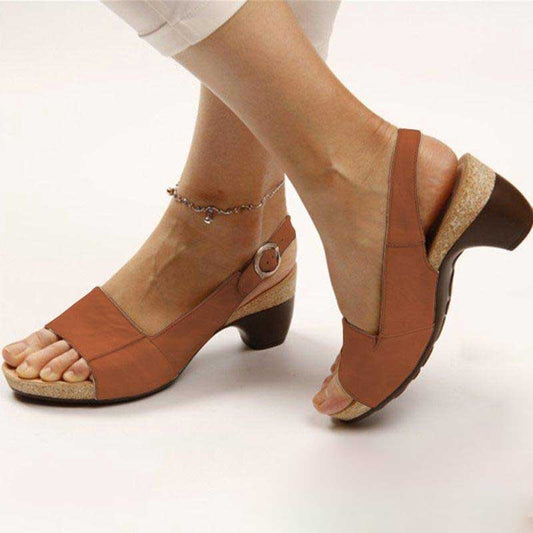 Sandales orthopédiques à talons confortables pour femmes-Chaussures-PARIS FEMME