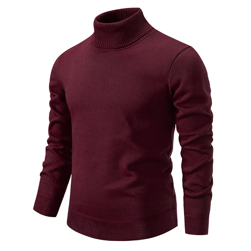 Pull homme col roulé - Coton doux - Haute qualité