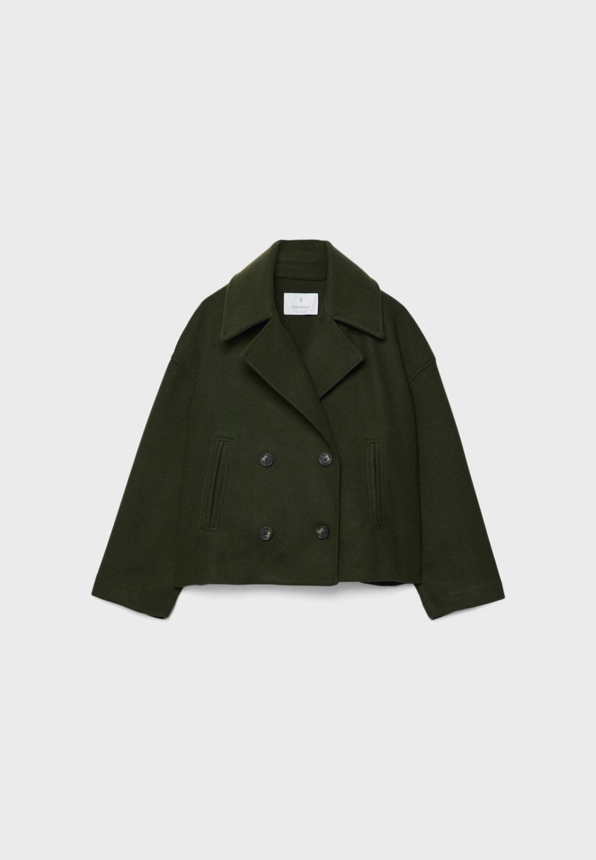 Manteau court tailleur femme coupe ajustée silhouette affinée
