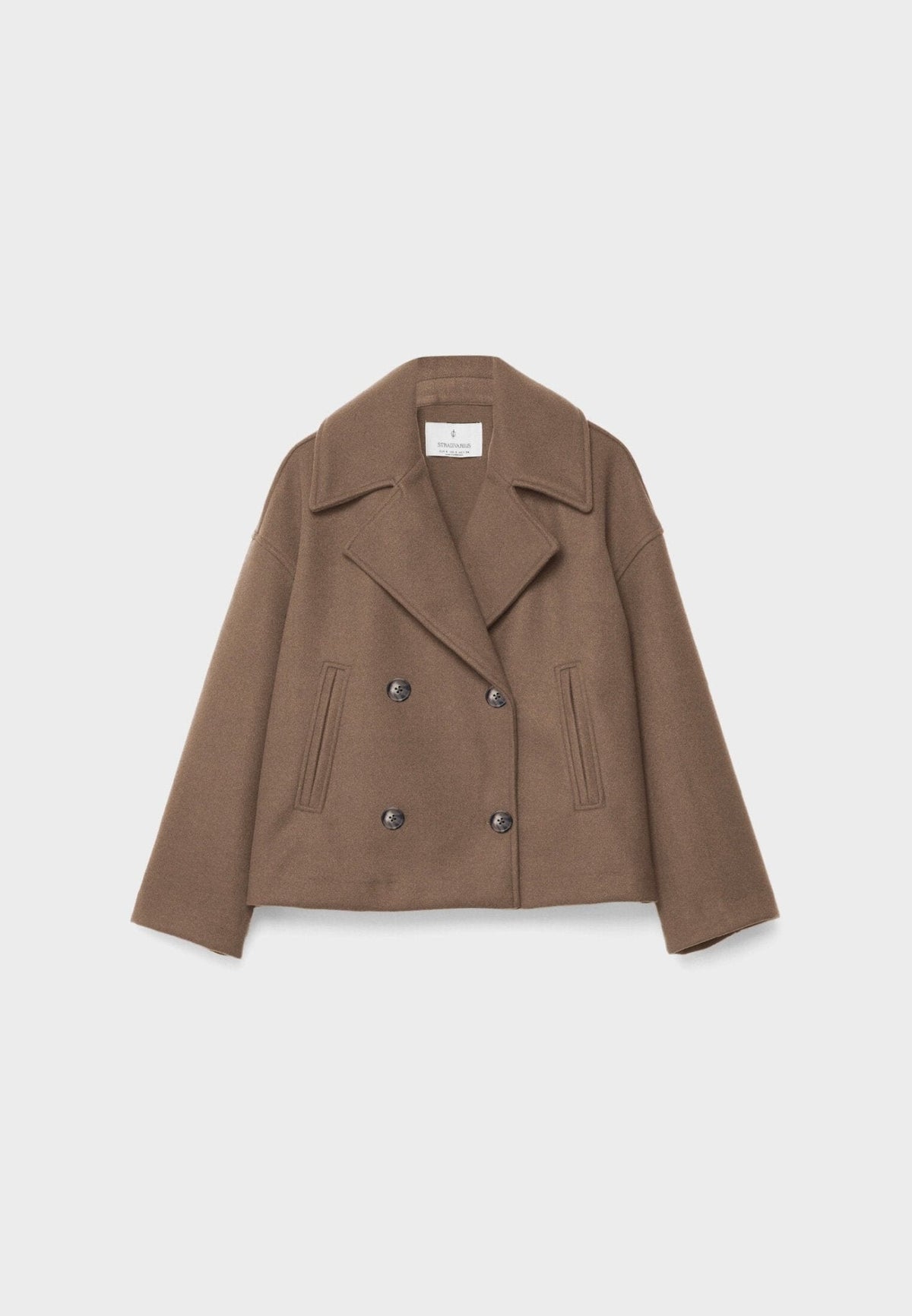 Manteau court tailleur femme coupe ajustée silhouette affinée