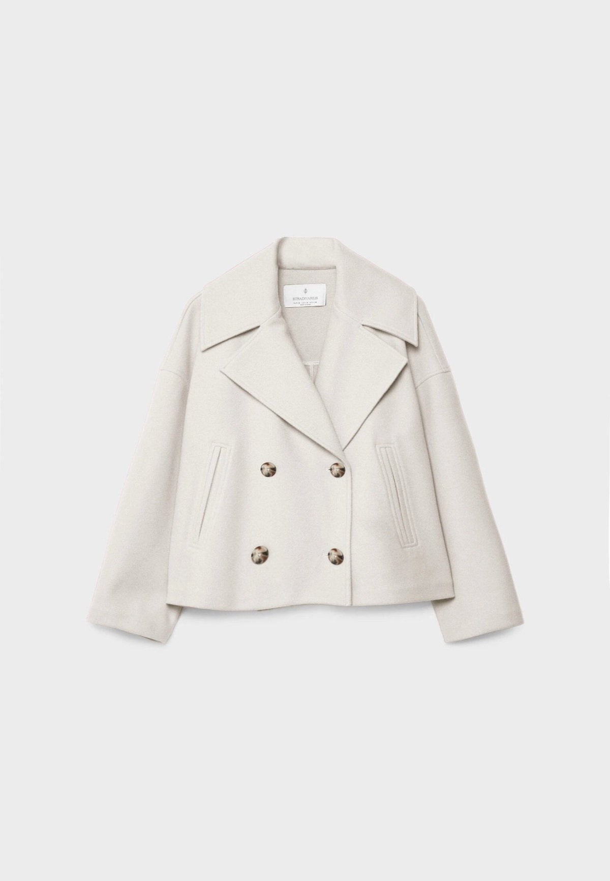 Manteau court tailleur femme coupe ajustée silhouette affinée