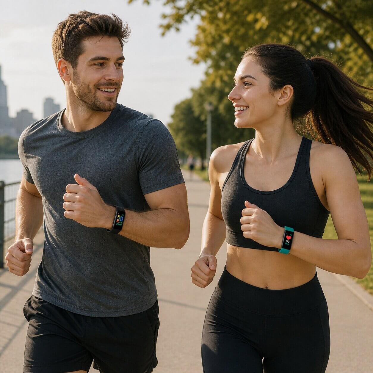 Montre intelligente pour seniors avec fonctions de santé | Montre de suivi fitness avec grand écran | HerzWacht
