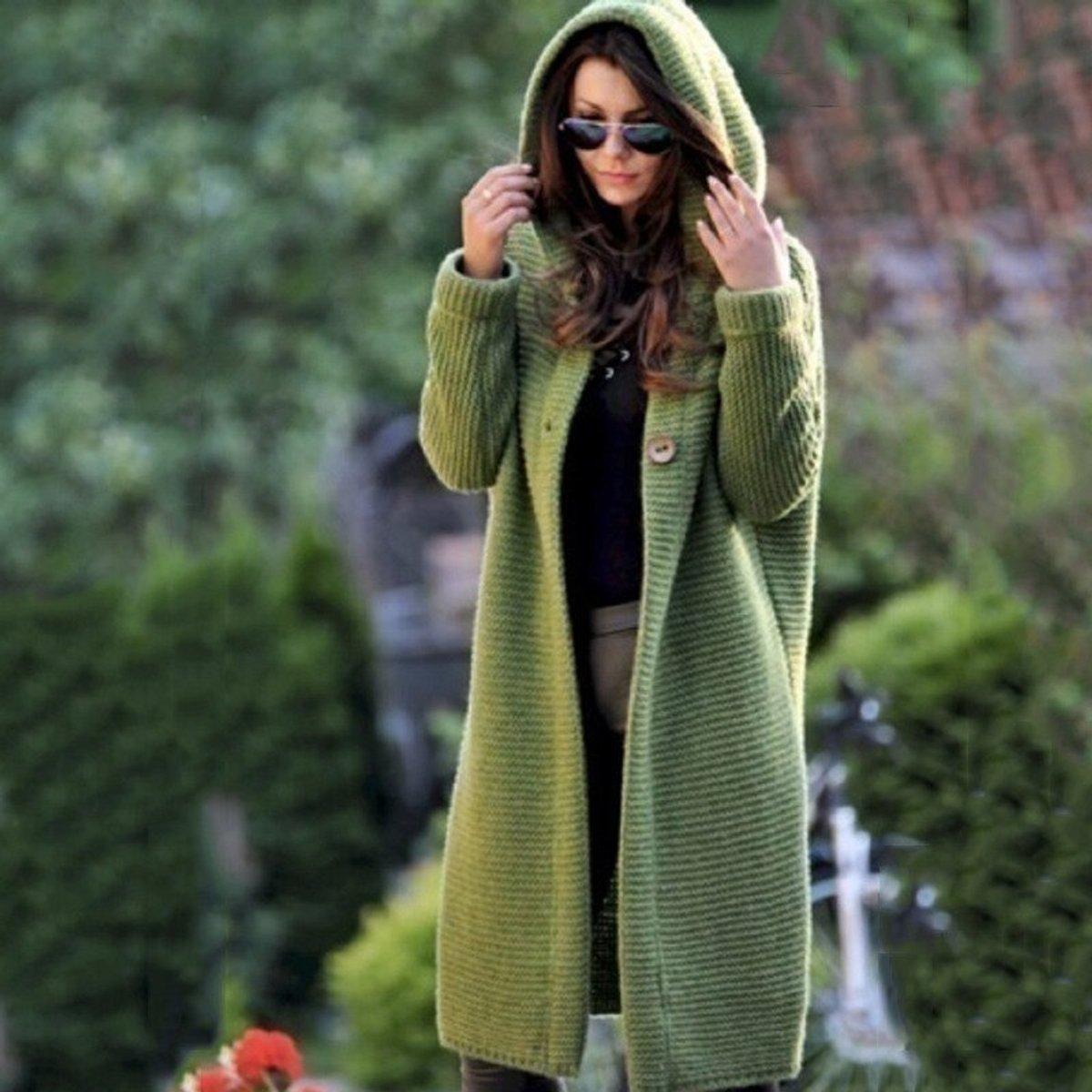 Cardigan Femme Long à Capuche | Grosse Maille, Confortable