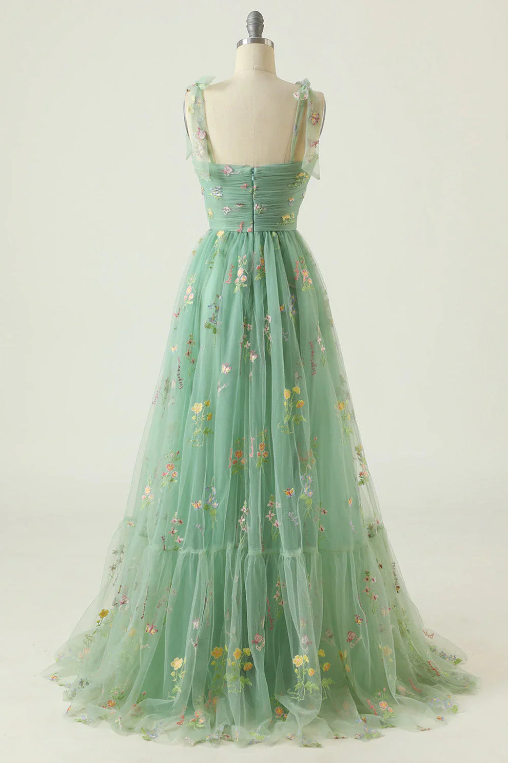 Suzy - Robe Tulle - Bal de Fin d'Année - Broderie Florale